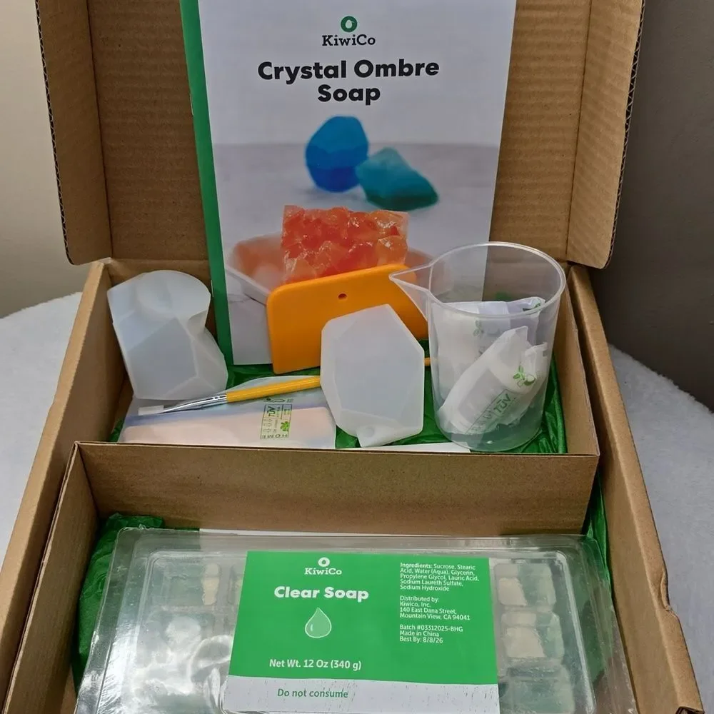 New KiwiCo Crystal Ombre Soapmaking: DIY Craft Activity Kit